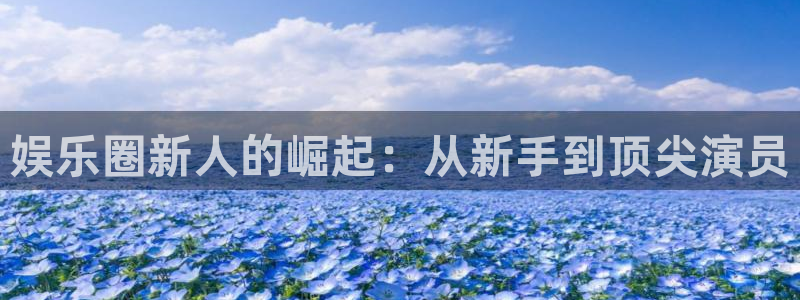 益达娱乐主管：娱乐圈新人的崛起：从新手到顶尖演员